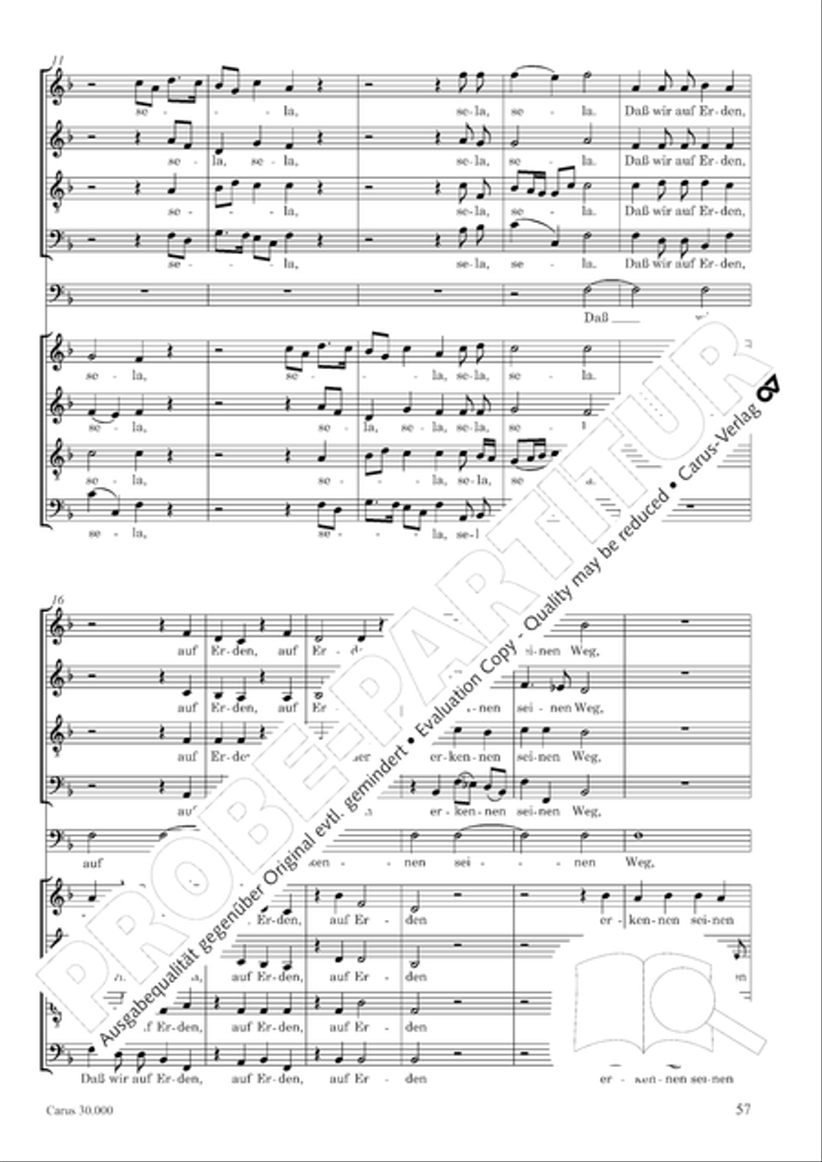 J.L. Bach: The complete motets Choir scores gallery preview page 64