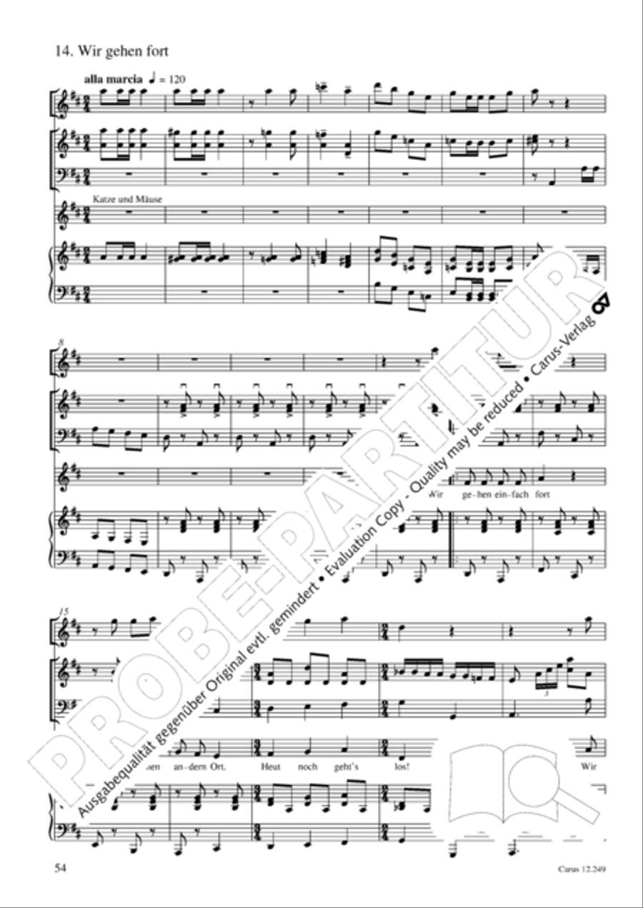 Mause in der Michaelskirche 4-Part scores gallery preview page 55