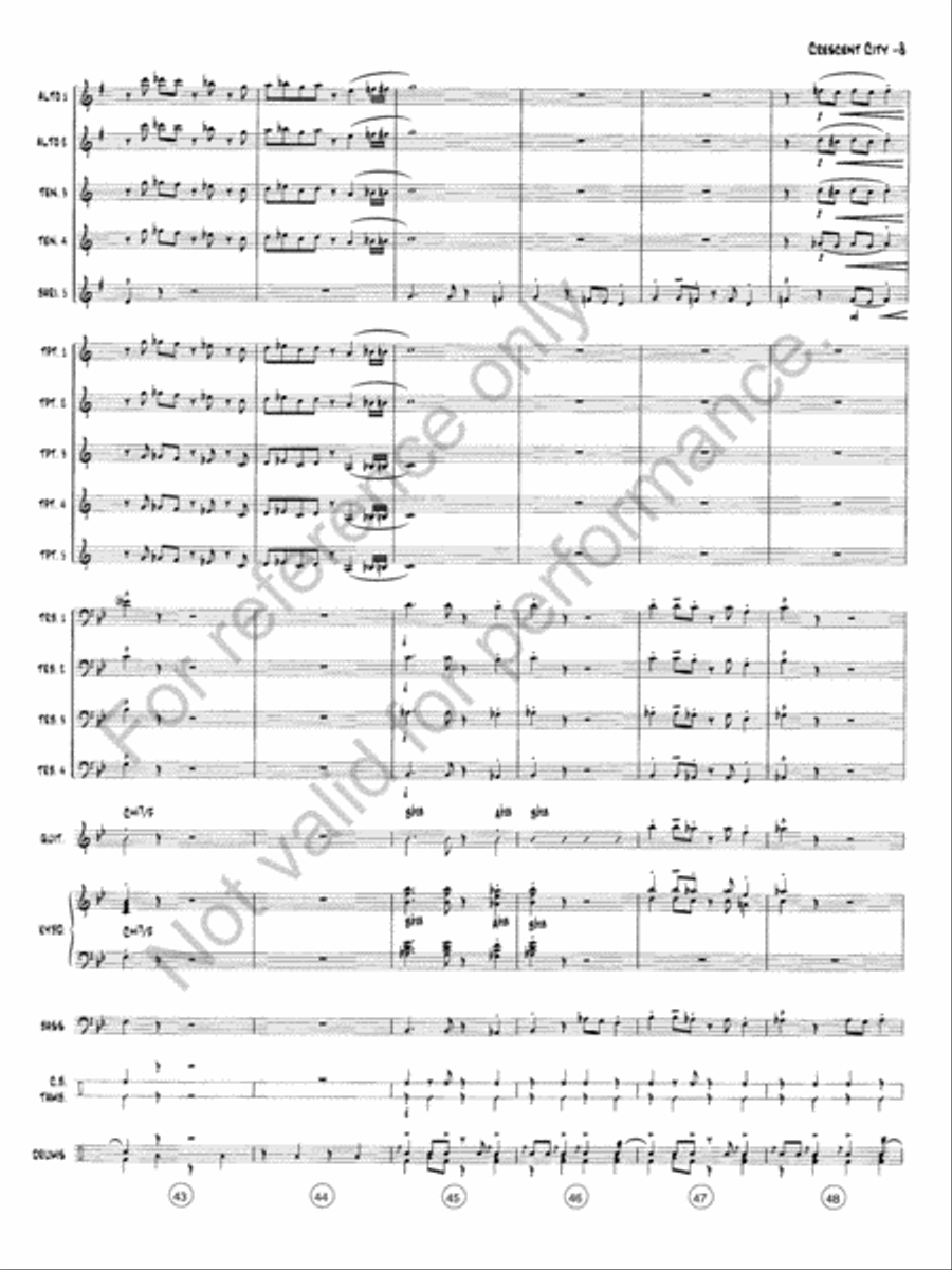The Crescent City Stomp Jazz Ensemble scores gallery preview page 9