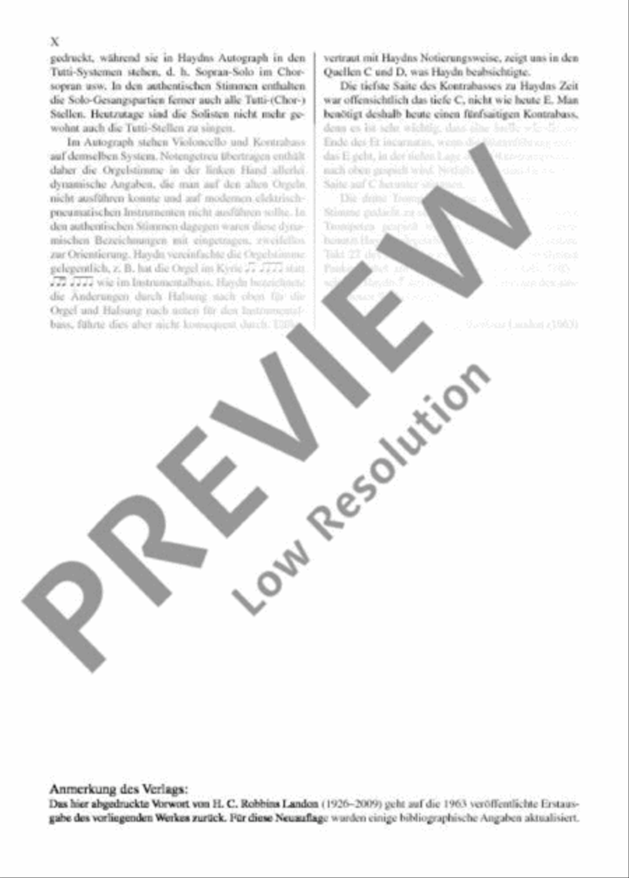 Missa in Angustiis D minor 4-Part scores gallery preview page 11