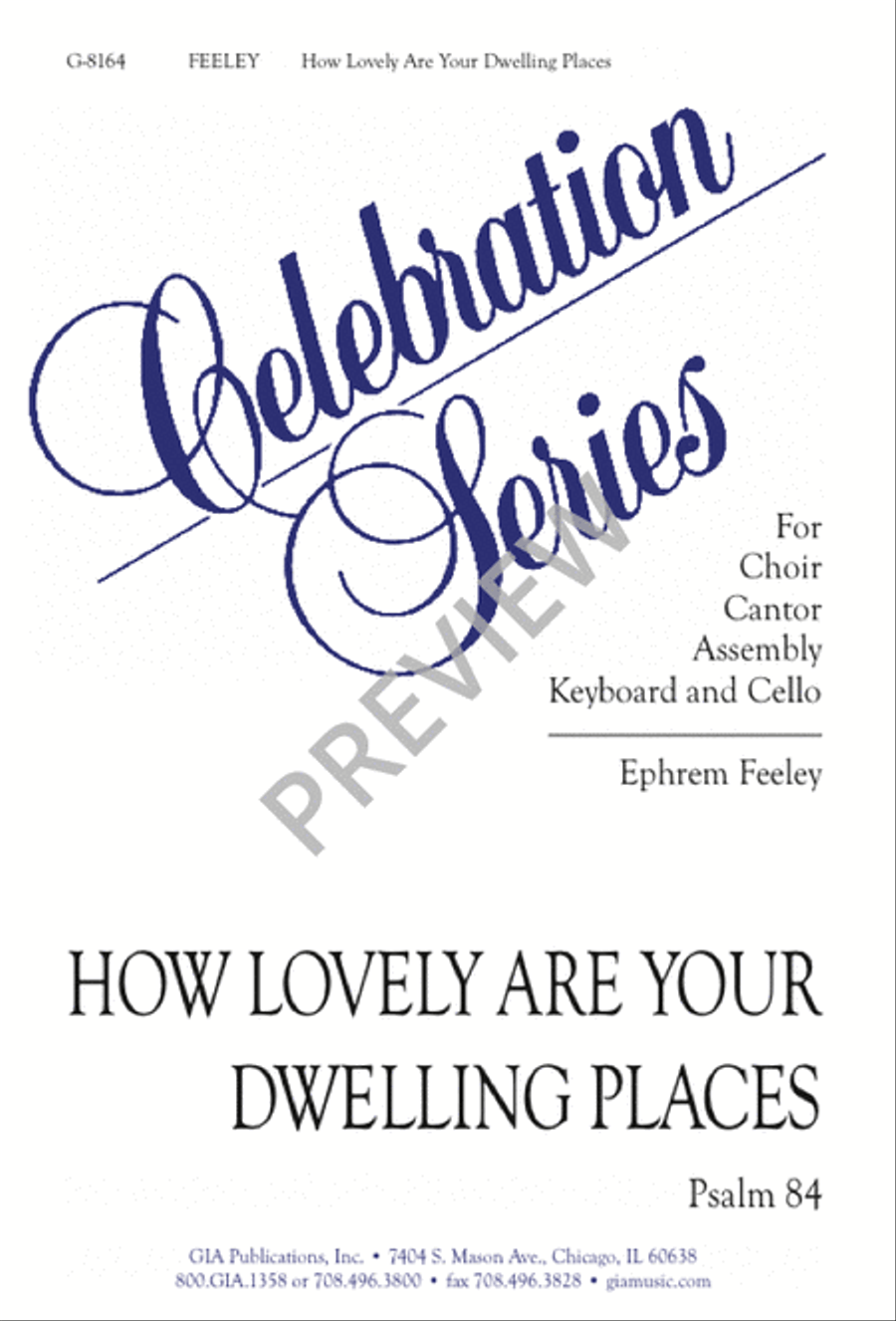 How Lovely Are Your Dwelling Places 4-Part scores gallery preview page 1