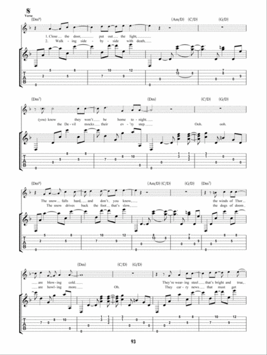 No Quarter No Quarter Guitar Tablature scores gallery preview page 3