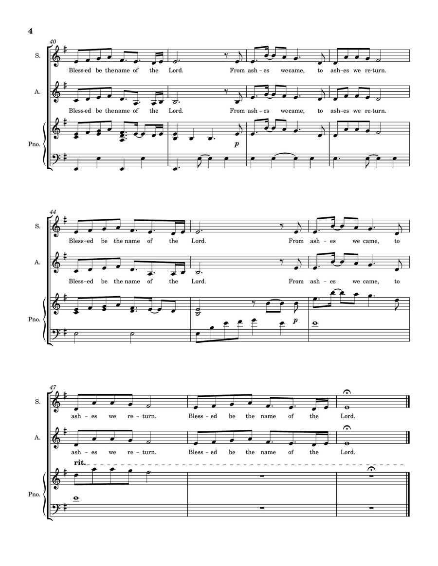 Forty Days (From Ashes We Came) - SA SA scores gallery preview page 5