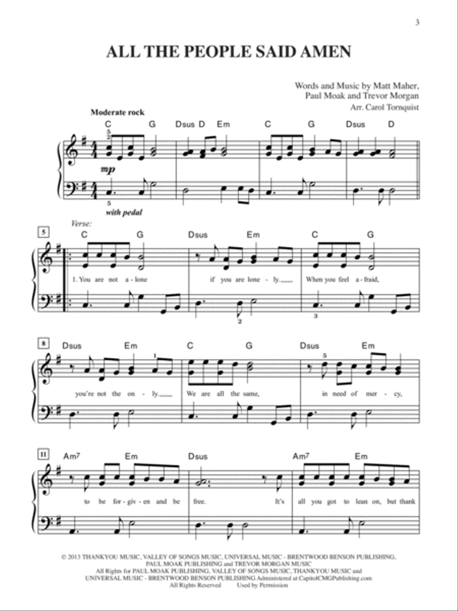 2014 Greatest Christian Hits Easy Piano scores gallery preview page 2