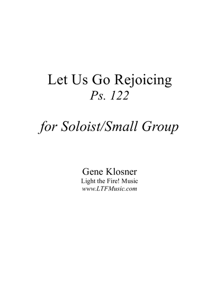 Let Us Go Rejoicing (Ps. 122) [Soloist/Small Group] image number null