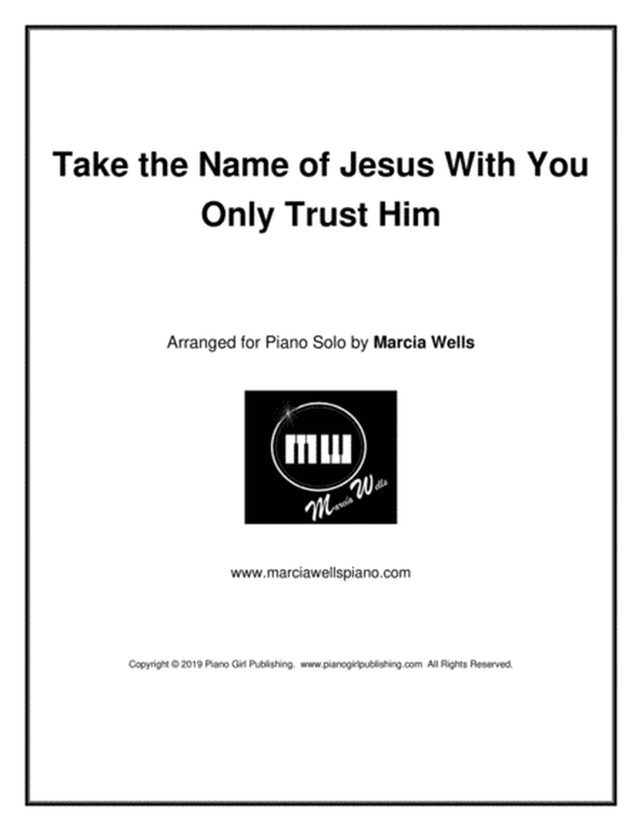 Take the Name of Jesus With You (Precious Name) / Only Trust Him image number null