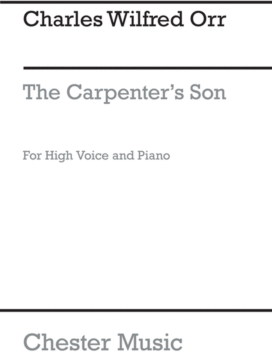 The Carpenter's Son (housman)