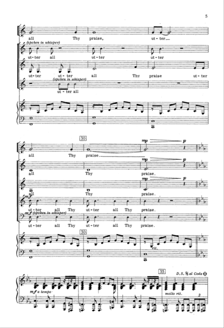 In Wonder, Love And Praise 4-Part scores gallery preview page 4