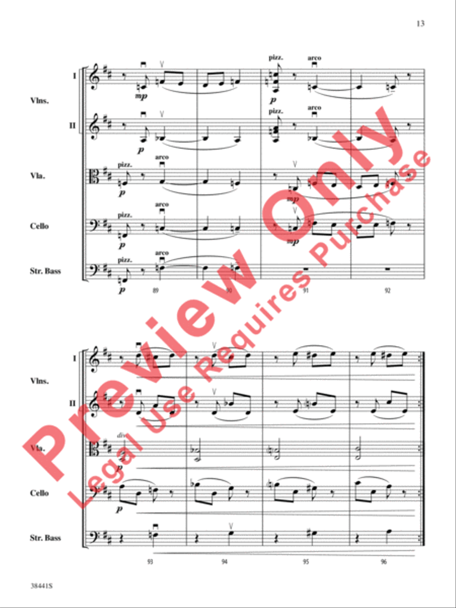 February: Carnival (from The Seasons) String Orchestra scores gallery preview page 14
