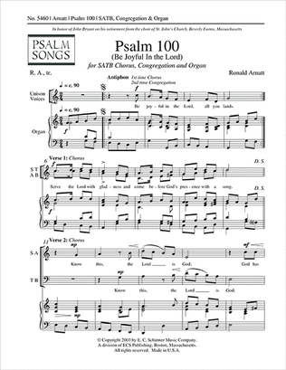 Psalm 100 (Be Joyful in the Lord)