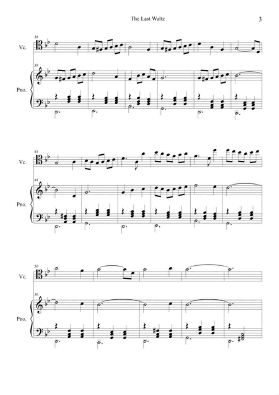 The Last Waltz (Oldboy OST) Piano scores gallery preview page 3