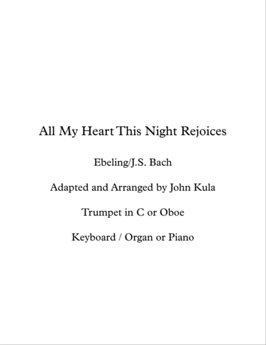 All My Heart This Night Rejoices Small Ensemble scores gallery preview page 1