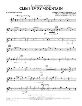 Climb Ev'ry Mountain (from The Sound of Music) - Eb Alto Saxophone 1