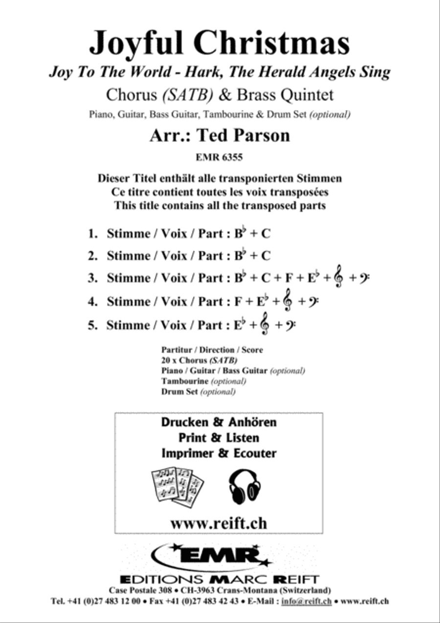 Joyful Christmas 4-Part scores gallery preview page 2