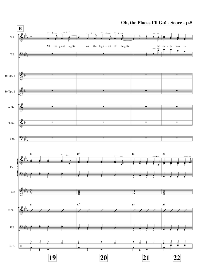 Oh, The Places I'll Go! Oh, The Places I'll Go! Large Ensemble scores gallery preview page 6