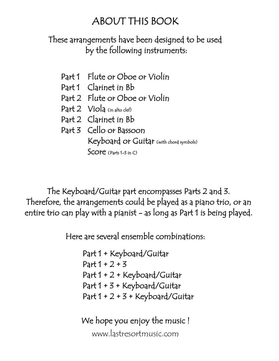 Dance of the Sugar Plum Fairy from the Nutcracker for String Trio (or Wind Trio or Mixed Trio) Piano Trio scores gallery preview page 2