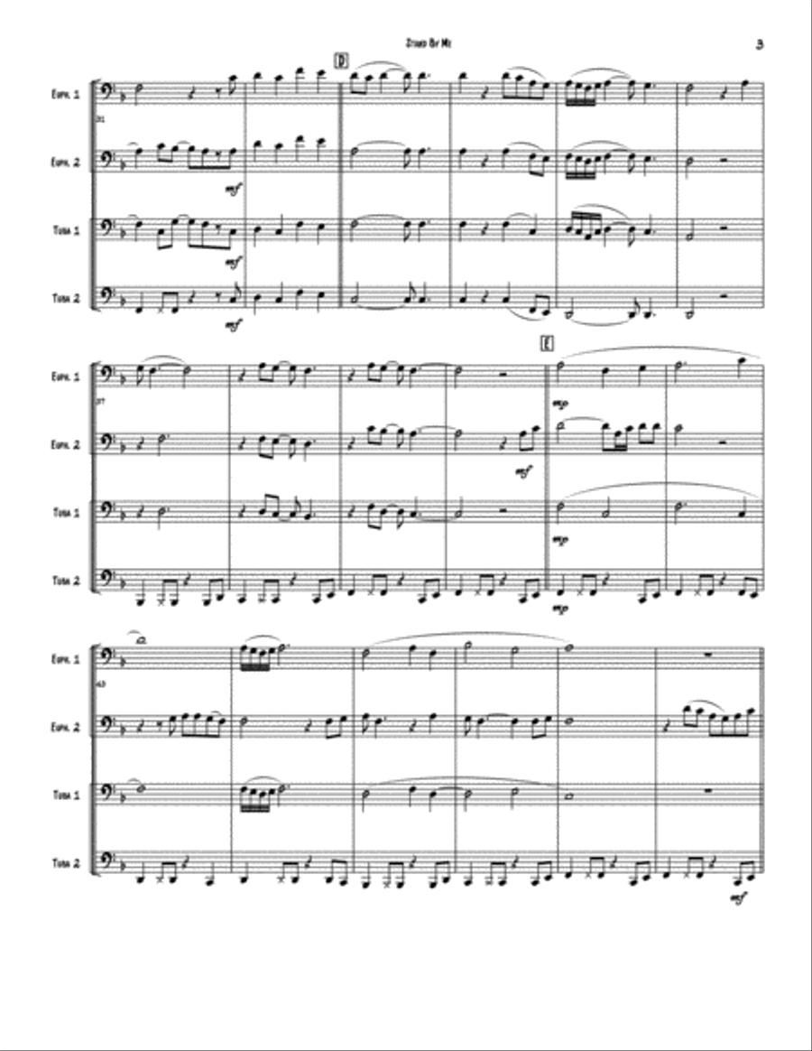 Stand By Me Brass Ensemble scores gallery preview page 3