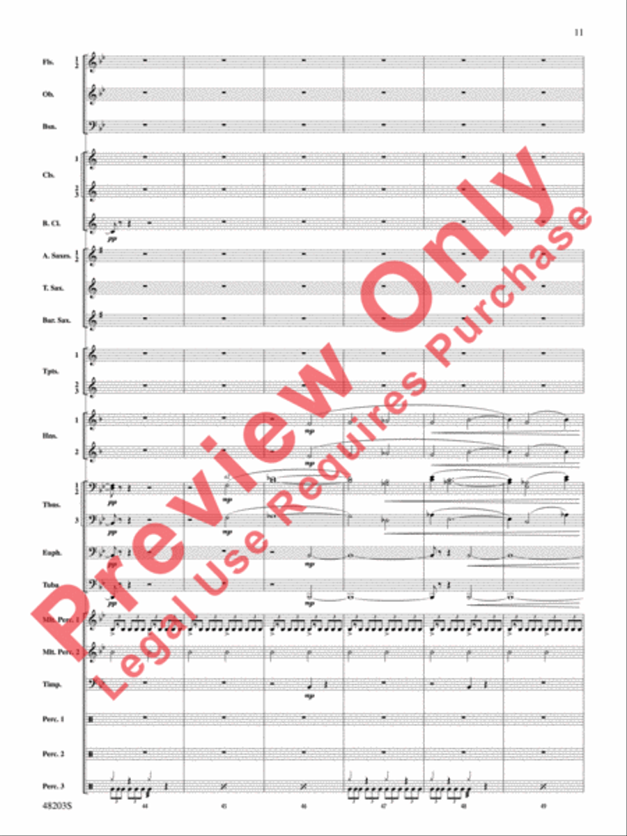 The Summoning The Summoning Concert Band scores gallery preview page 12