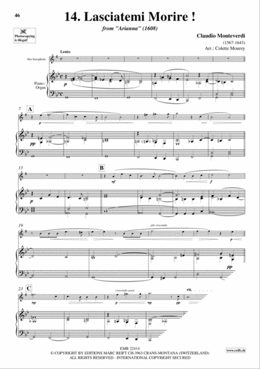 20 Greatest Arias Alto Saxophone scores gallery preview page 16