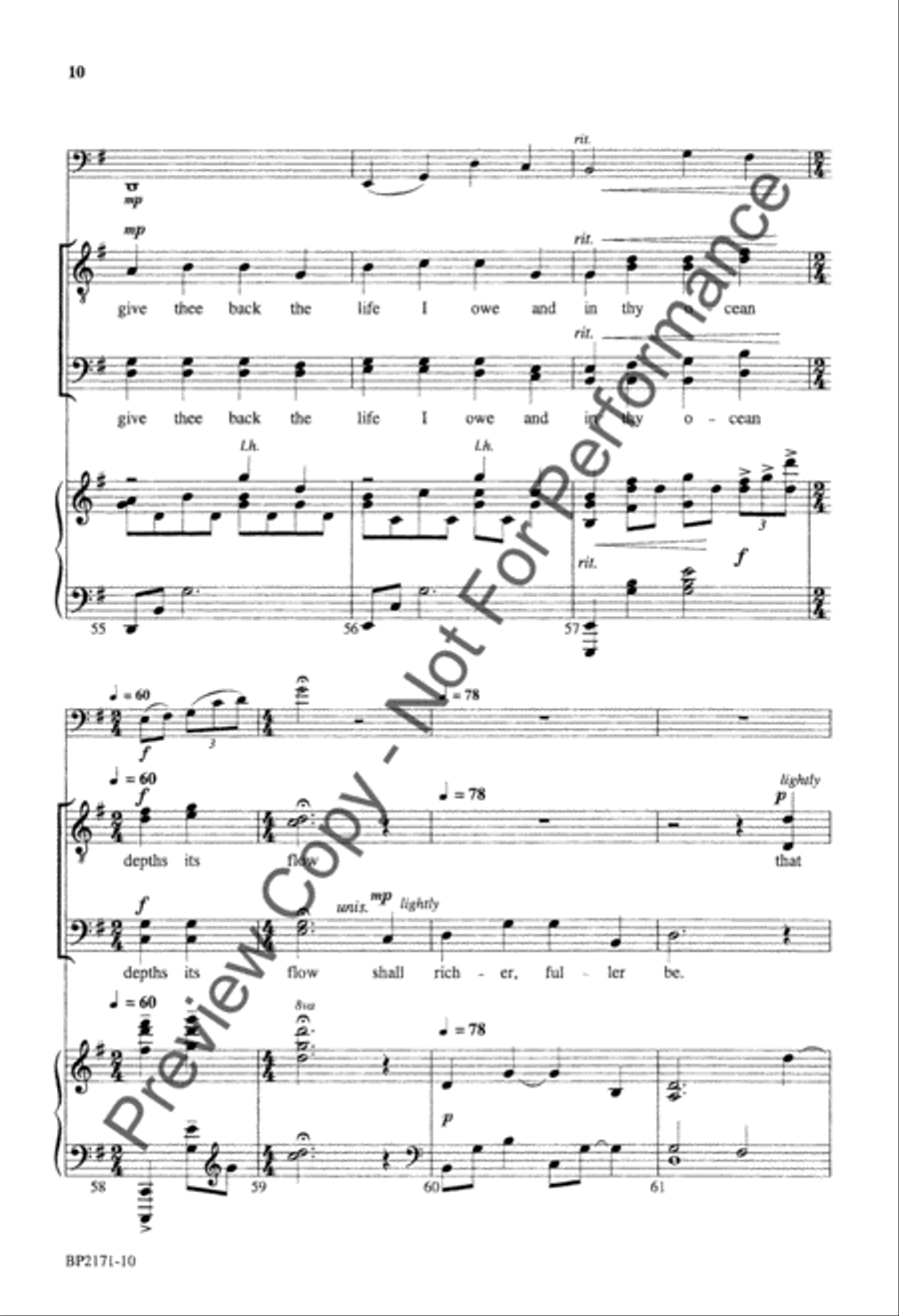 O Love - TTBB TTBB scores gallery preview page 11