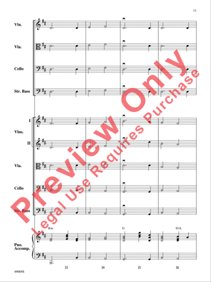 Hunters of Avatar String Orchestra scores gallery preview page 12