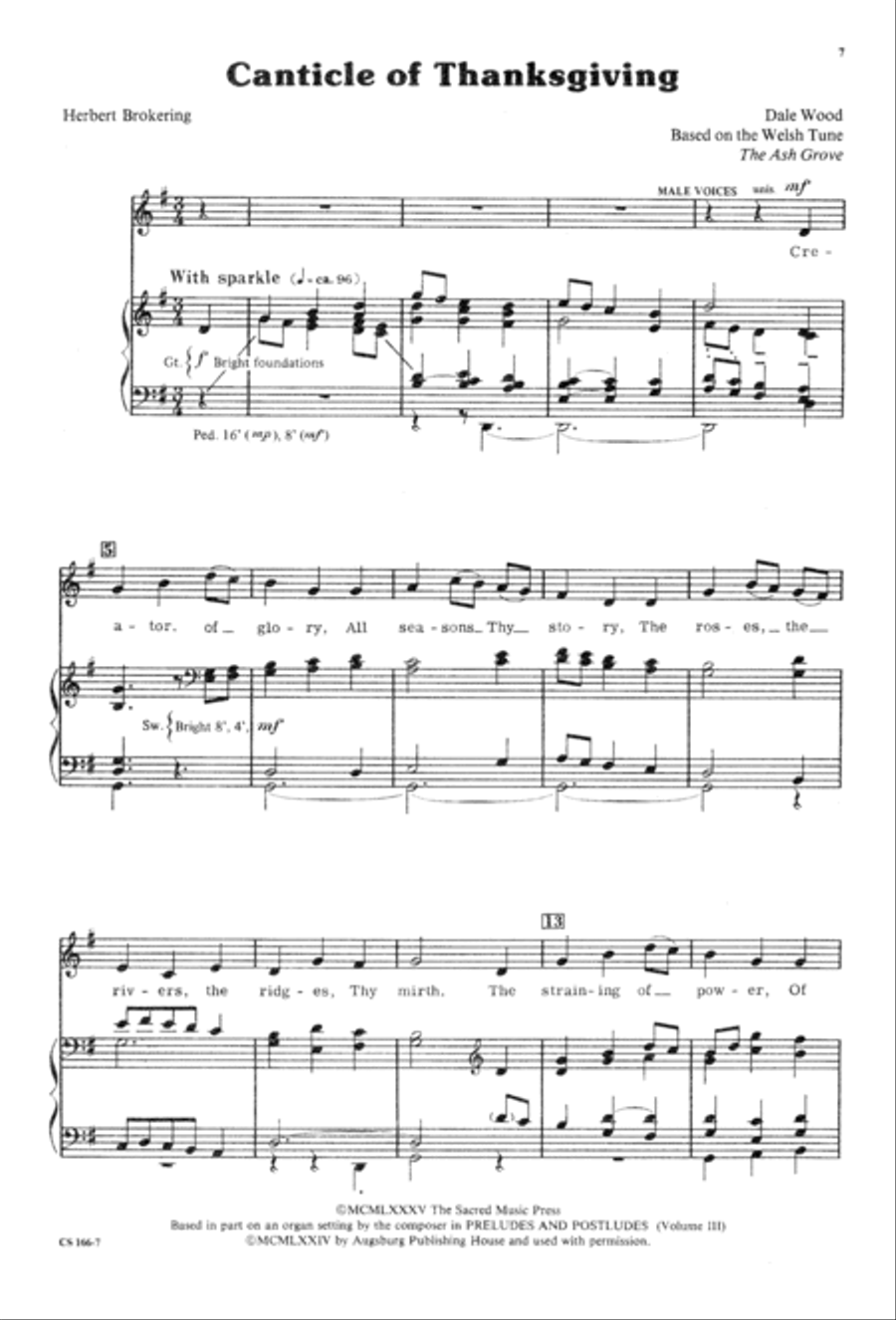 Sacred Anthem Book 3-Part scores gallery preview page 9