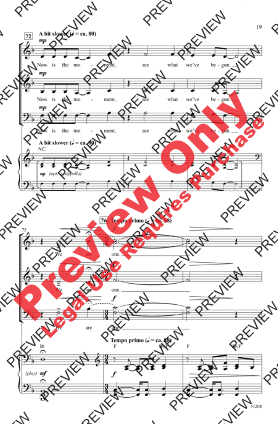 Beneath One Sun Beneath One Sun 3-Part scores gallery preview page 19