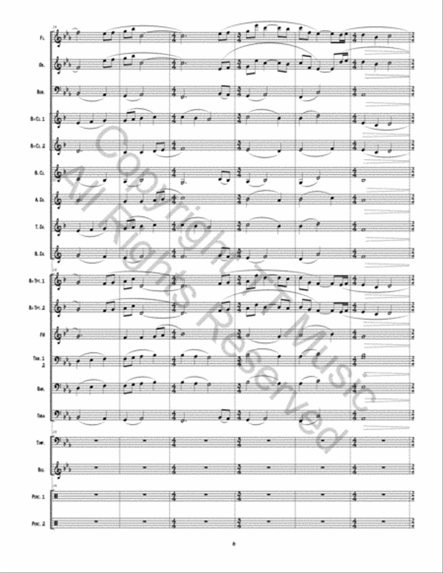 Traveling Grace Concert Band scores gallery preview page 7