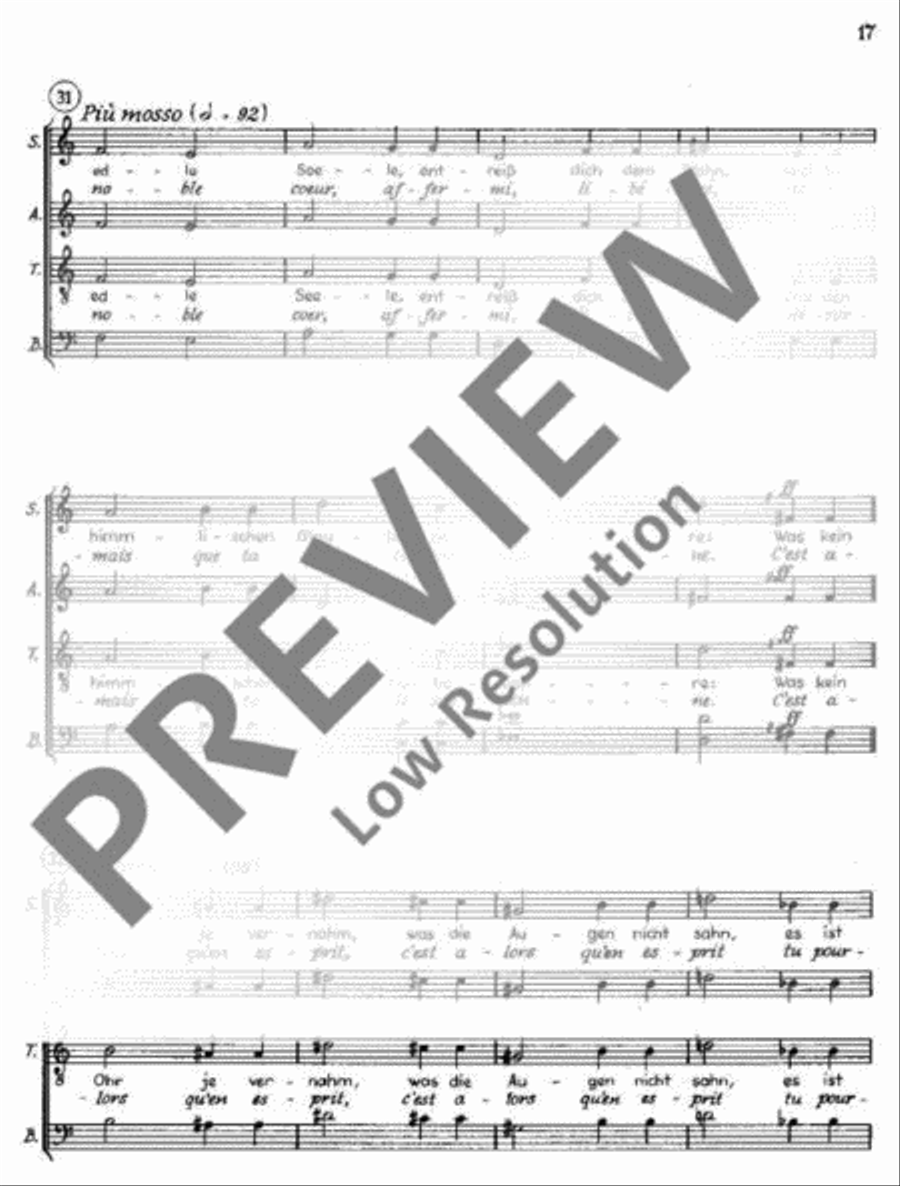 Kantate Nr. 6 4-Part scores gallery preview page 18