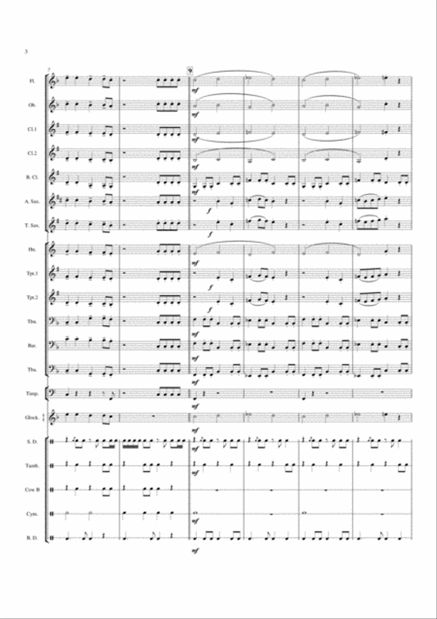 Ricochet Rock - Score Ricochet Rock - Score Concert Band scores gallery preview page 4
