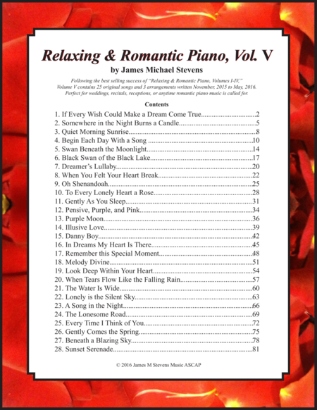 Relaxing & Romantic Piano, Vol. V image number null