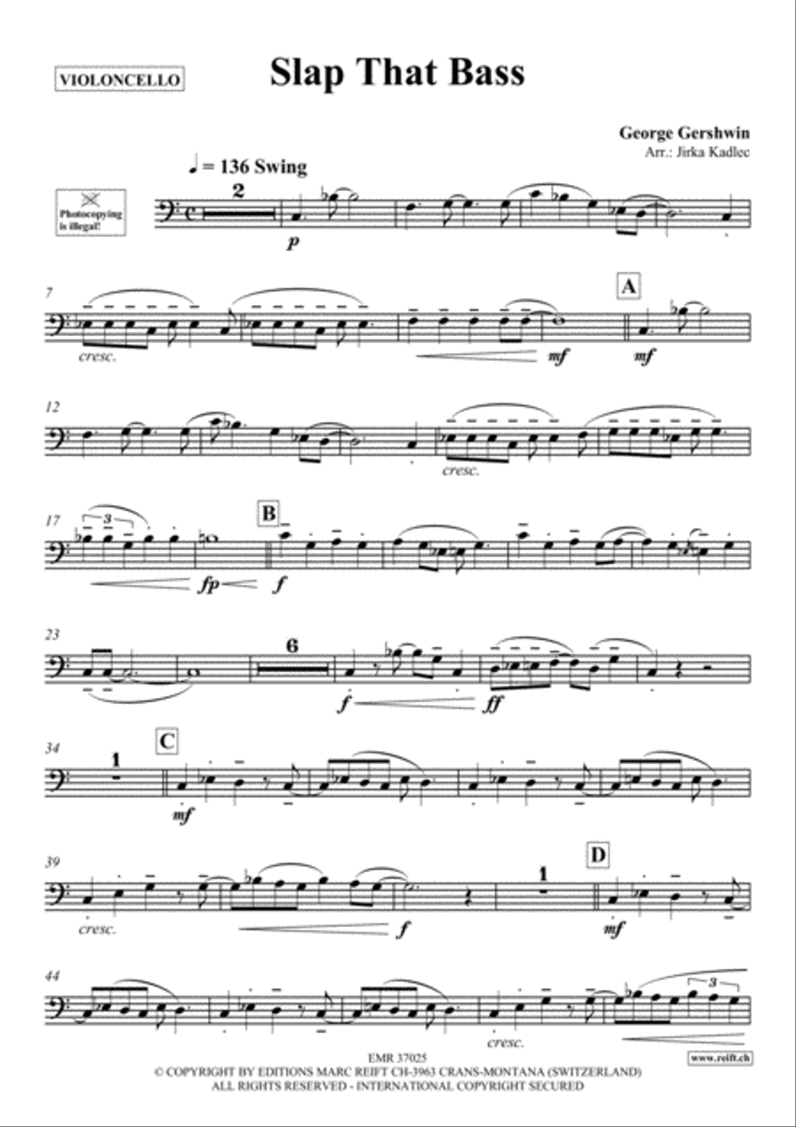 Slap That Bass Piano Accompaniment scores gallery preview page 2