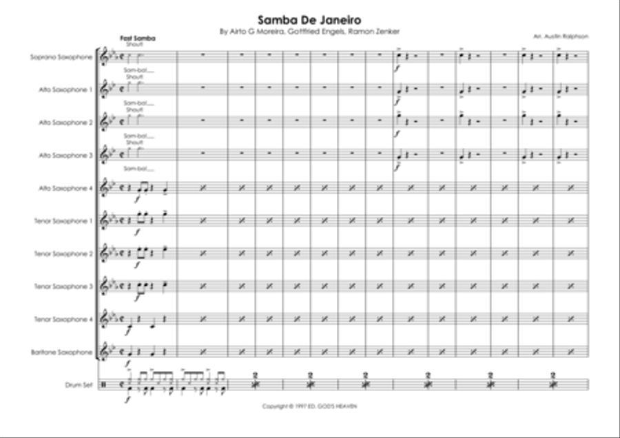 Samba De Janeiro Samba De Janeiro Woodwind Ensemble scores gallery preview page 3