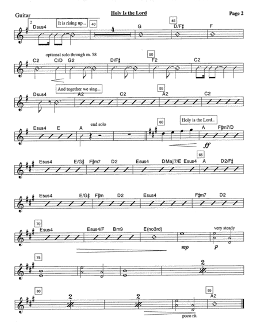Holy Is the Lord Set of Parts scores gallery preview page 3