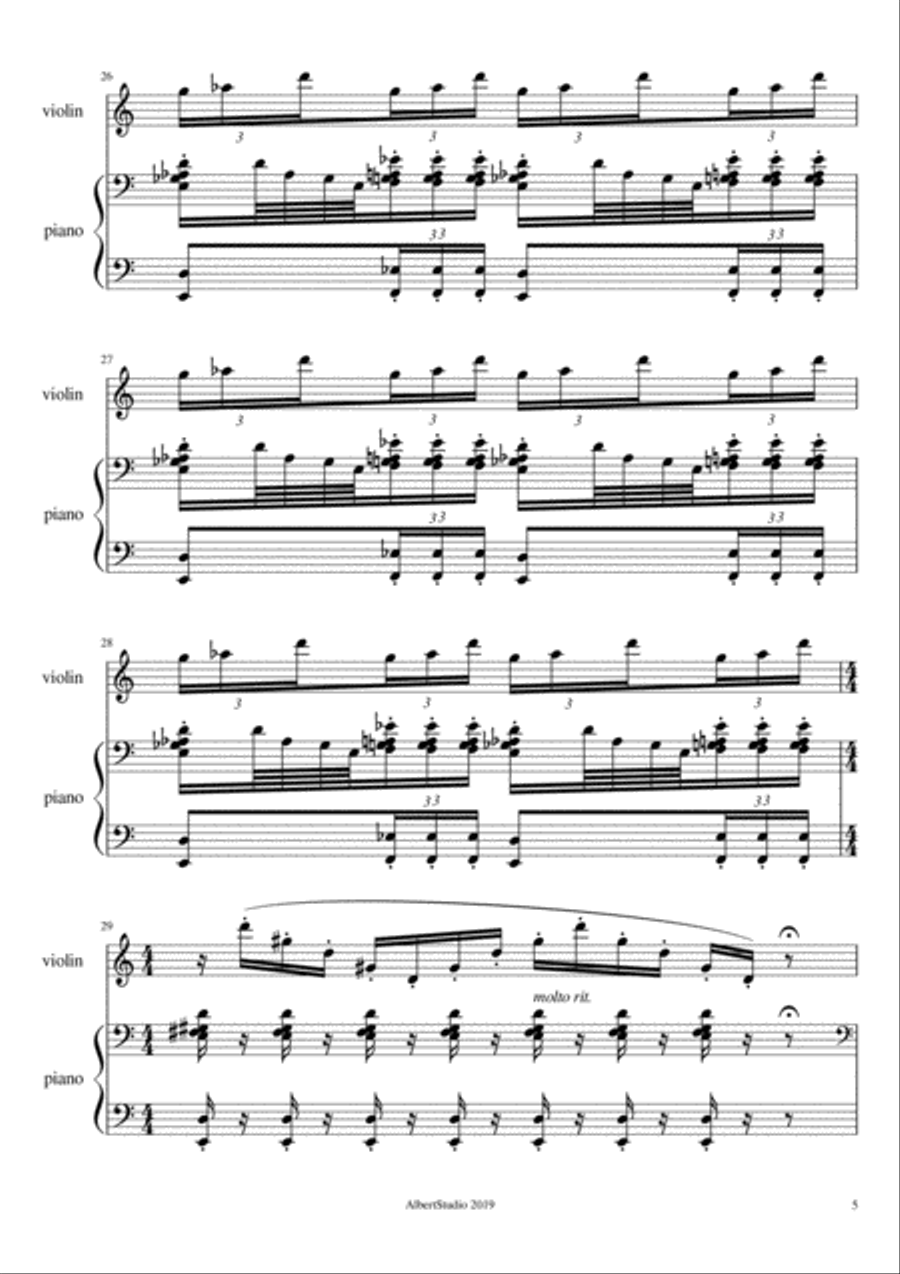 Storm Storm Violin Solo scores gallery preview page 5
