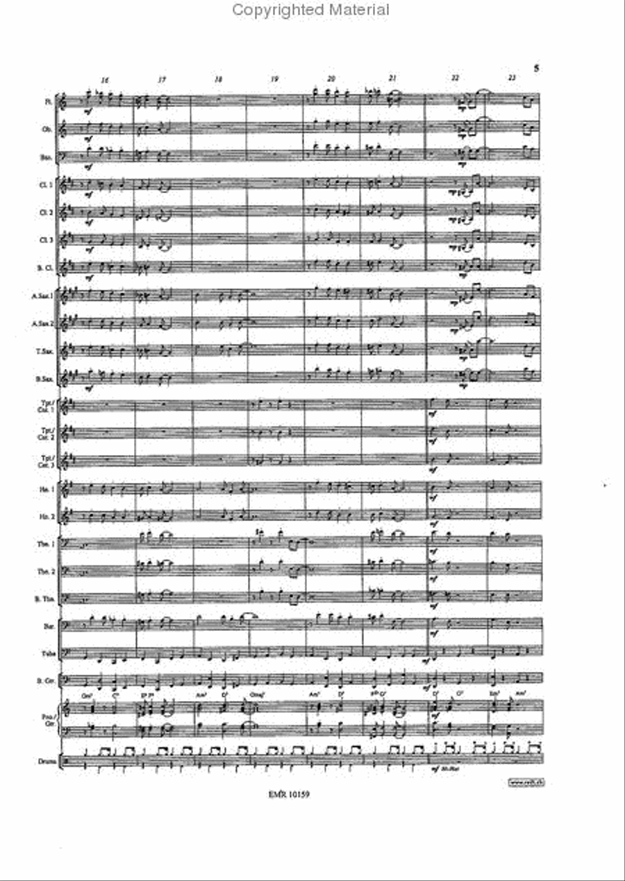 Jeepers Creepers Concert Band scores gallery preview page 5
