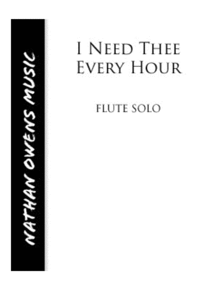 I Need Thee Every Hour - Flute/Piano