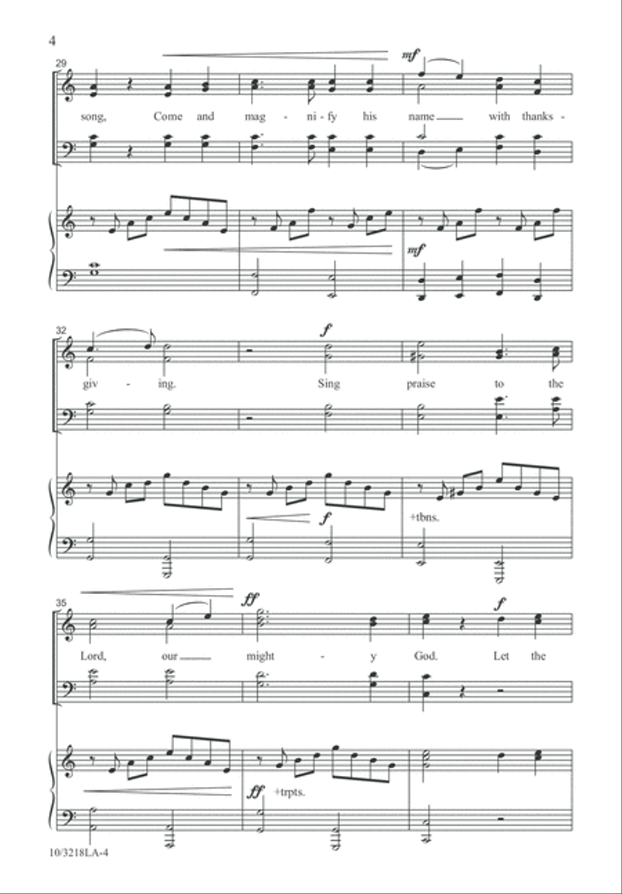 Clap Your Hands! 4-Part scores gallery preview page 4