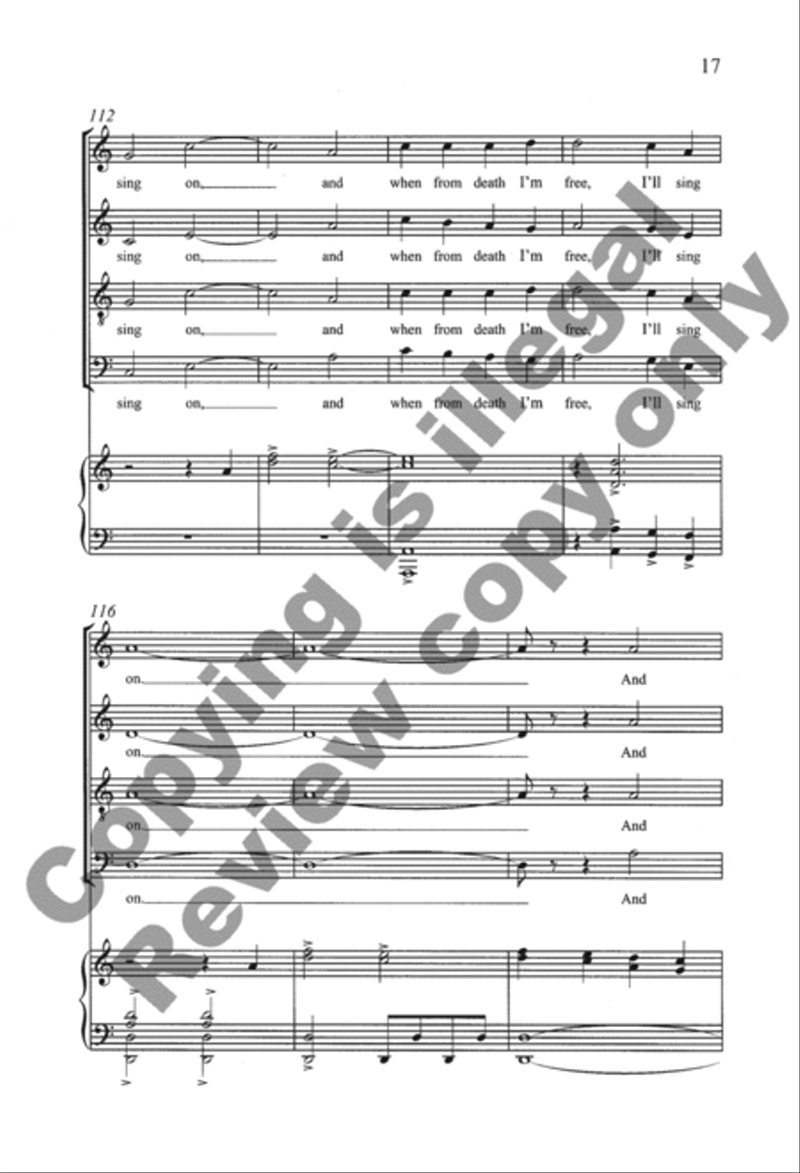 Appalachian Carols: 1. Wondrous Love 4-Part scores gallery preview page 16