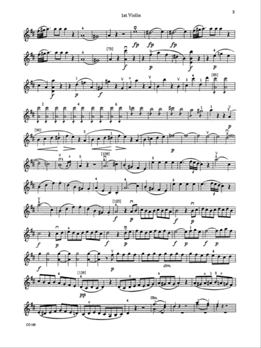 The Marriage of Figaro -- Overture: 1st Violin Full Orchestra scores gallery preview page 2