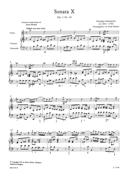 12 Sonatas for flute, Volume 4