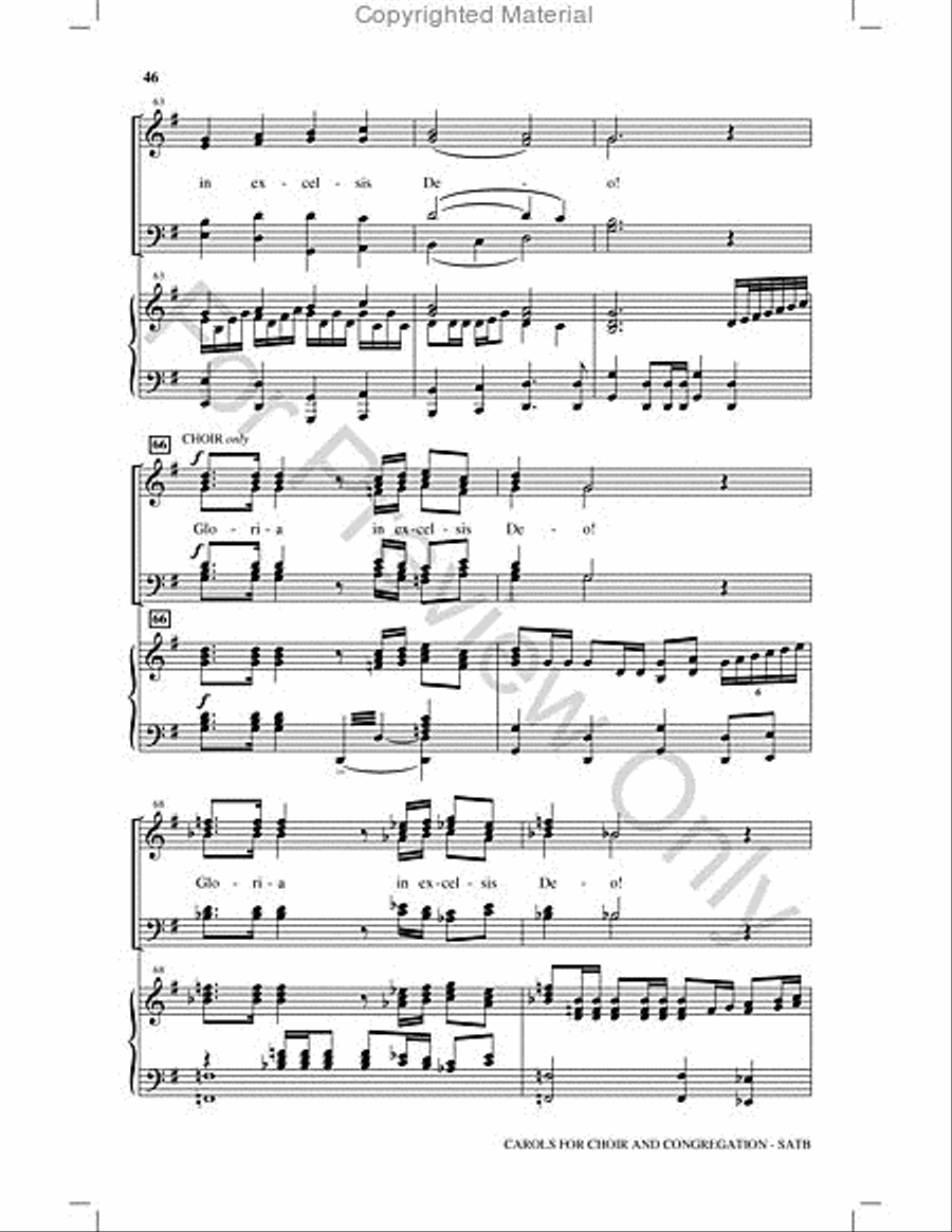 Carols for Choir and Congregation Choir scores gallery preview page 45