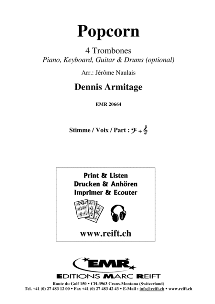 Popcorn Trombone Quartet scores gallery preview page 2
