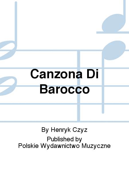 Canzona Di Barocco