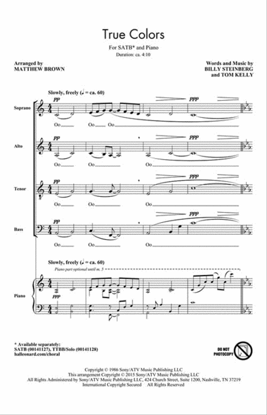 True Colors 4-Part scores gallery preview page 3