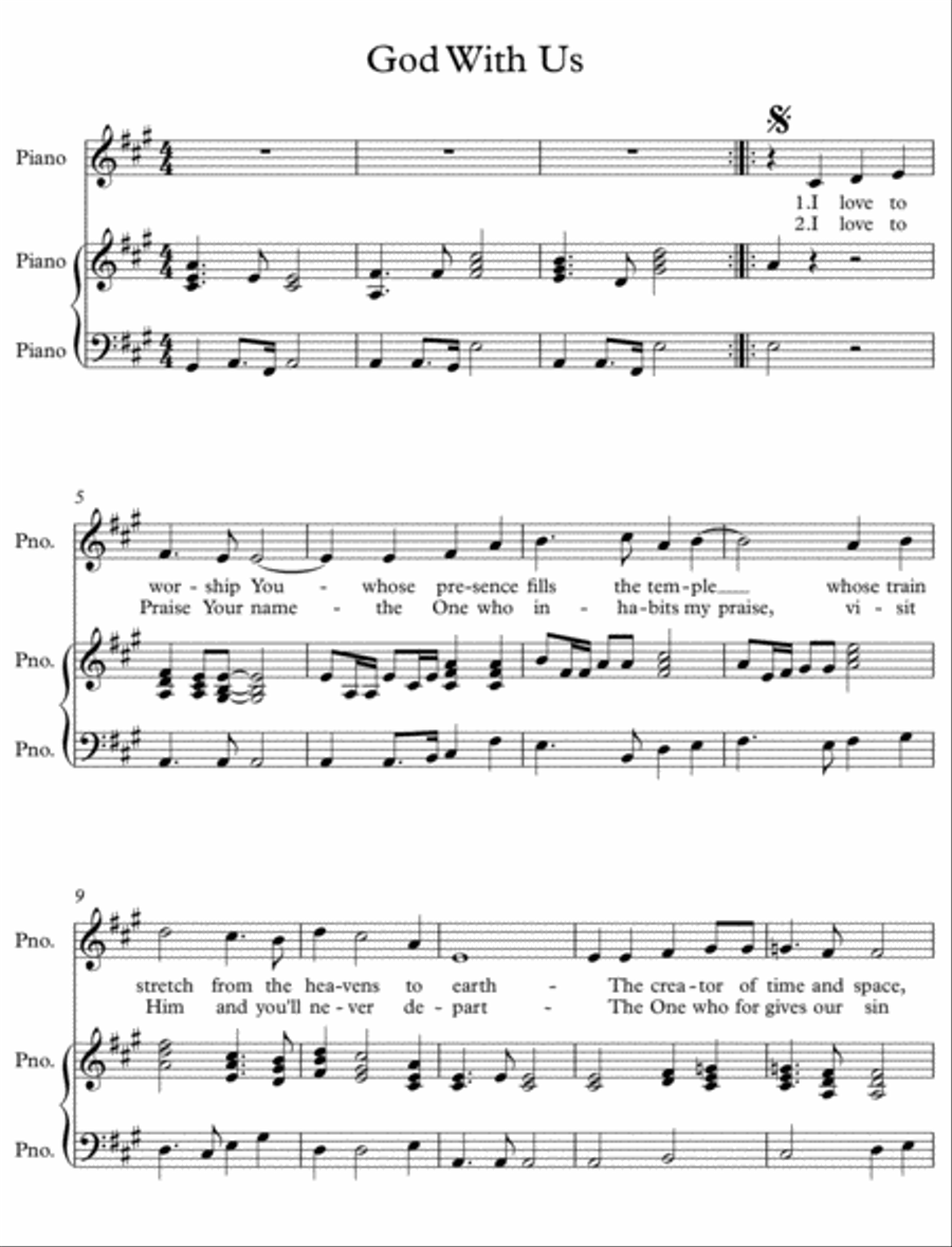 God With Us God With Us Voice Solo scores gallery preview page 1