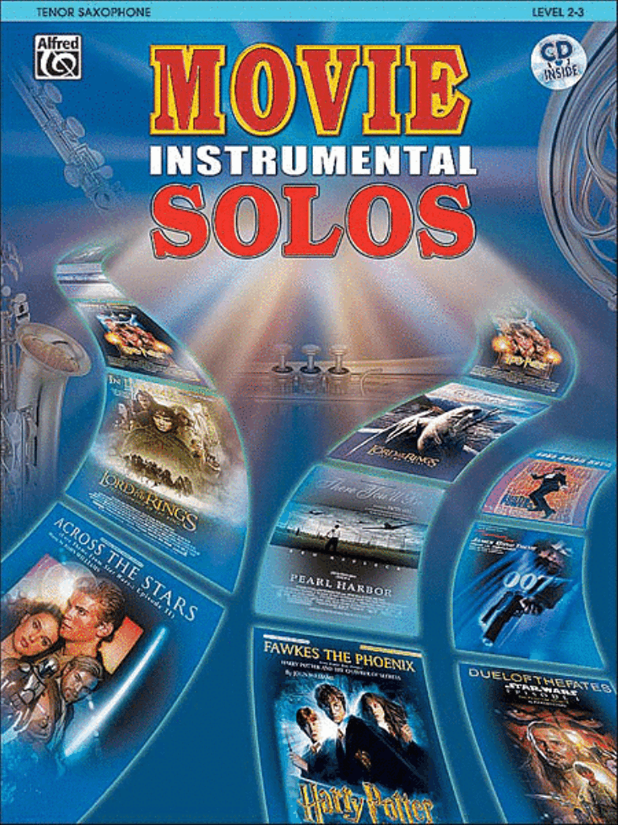 Movie Instrumental Solos - Tenor Sax (Book and CD) Tenor Saxophone scores gallery preview page 1