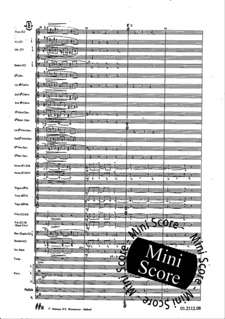 Tre Dodecapricci Concert Band scores gallery preview page 14