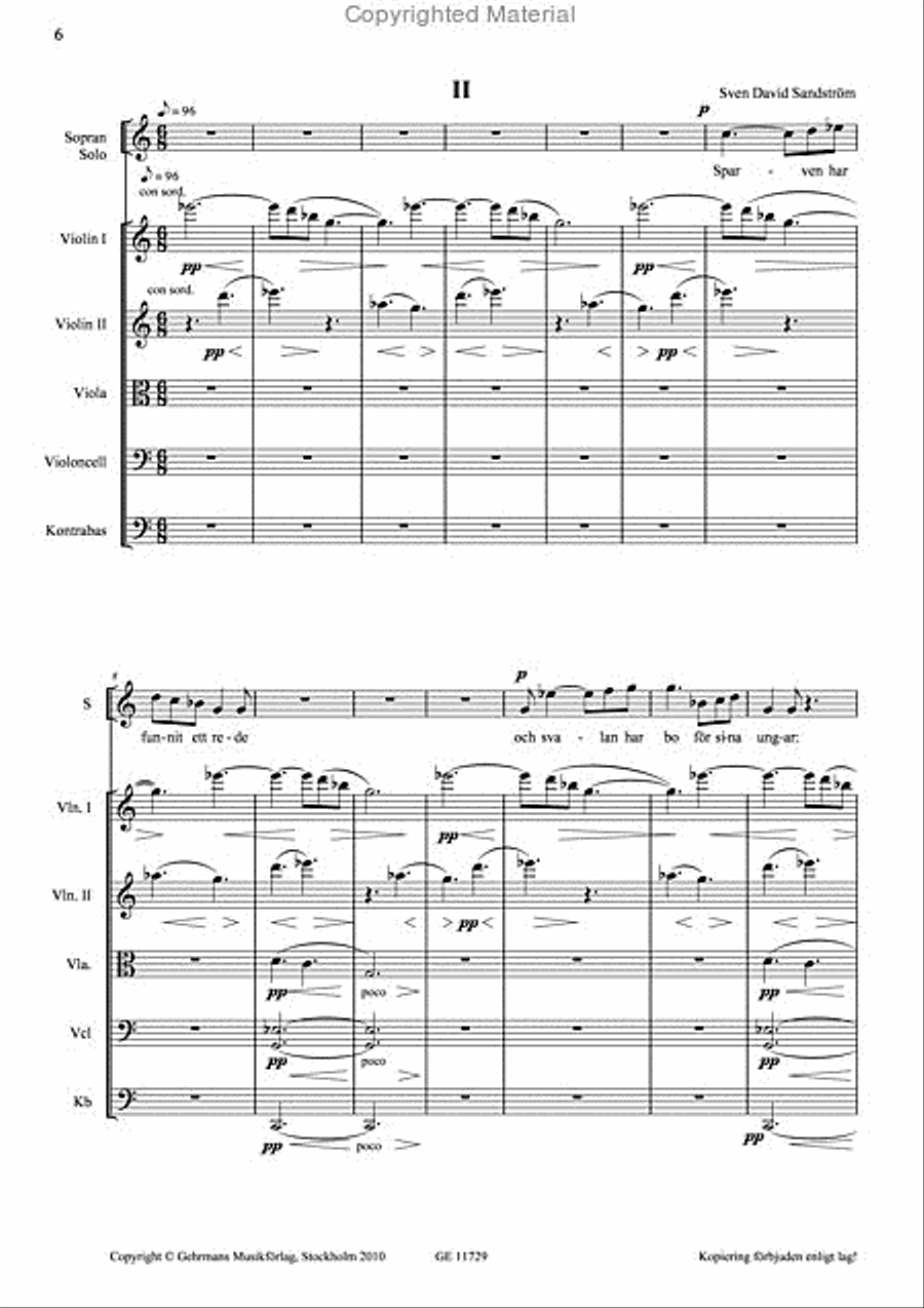 Ljuvlig ar din boning - Partitur 4-Part scores gallery preview page 4