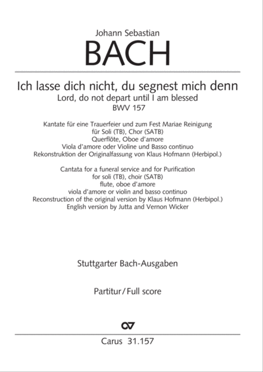Lord, do not depart until I am blessed (Ich lasse dich nicht, du segnest mich denn) TB scores gallery preview page 2